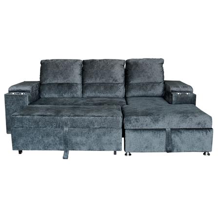 โซฟาเข้ามุมขวา FURDINI RAYMOND H-R สีเทาเข้ม_1