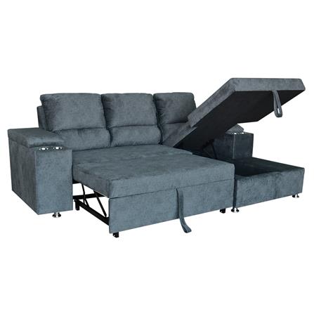 โซฟาเข้ามุมขวา FURDINI RAYMOND H-R สีเทาเข้ม_4