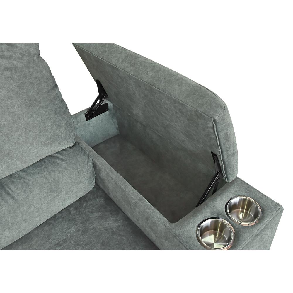 โซฟาเข้ามุมซ้าย FURDINI RAYMOND H-L สีเทาอ่อน