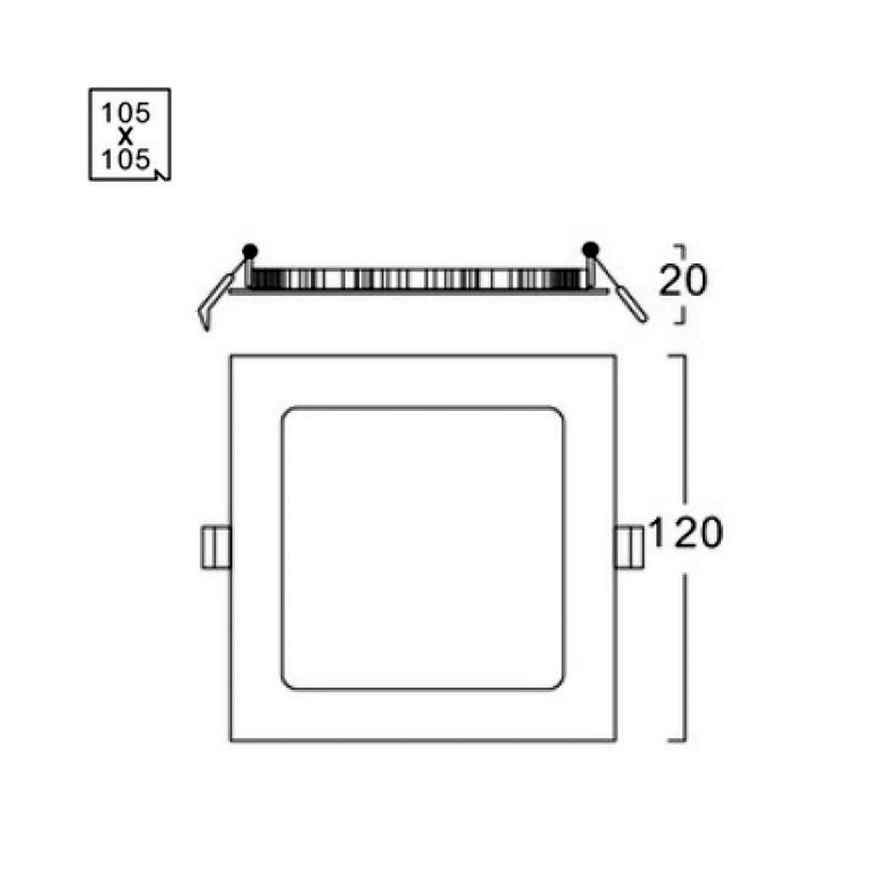 ดาวน์ไลท์ LED LUMAX 20-A0720 4.7 นิ้ว 6 วัตต์ WARM WHITE สีขาว