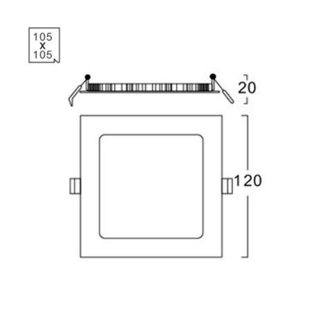 ดาวน์ไลท์ LED LUMAX 20-A0721 4.7 นิ้ว 6 วัตต์ DAYLIGHT สีขาว_4
