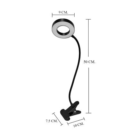 ไฟอ่านหนังสือ LED CARINI SRC-002BK 5 วัตต์ สีดำ_8