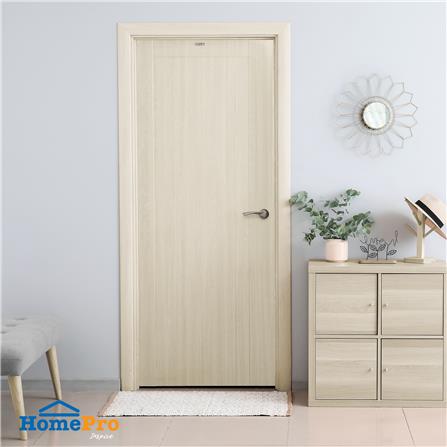 ประตูภายใน UPVC AZLE PZV3 80X200 ซม. สี WHITE GREY เจาะลูกบิด_4