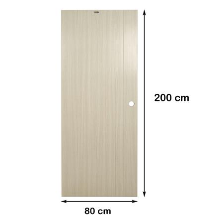 ประตูภายใน UPVC AZLE PZV3 80X200 ซม. สี WHITE GREY เจาะลูกบิด_6