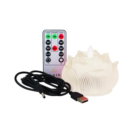 เทียน LED CLAIRE 0.3 วัตต์ WARM WHITE 9.5 ซม. สีขาว