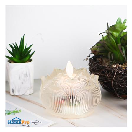 เทียน LED CLAIRE 0.3 วัตต์ WARM WHITE 9.5 ซม. สีขาว_2