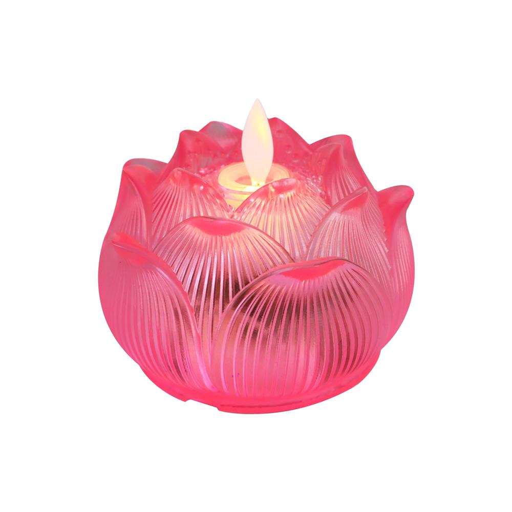 เทียน LED CLAIRE 0.3 วัตต์ WARM WHITE 9.5 ซม. สีชมพู