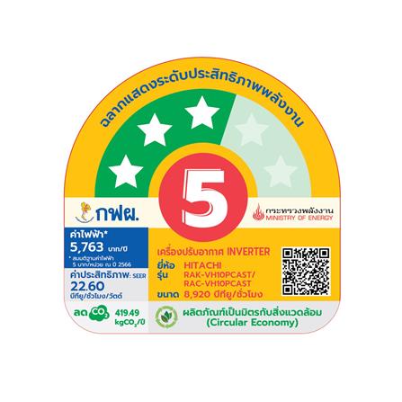 แอร์ผนัง HITACHI RAC/RAK-VH10PCAST 8920 บีทียู อินเวอร์เตอร์_2