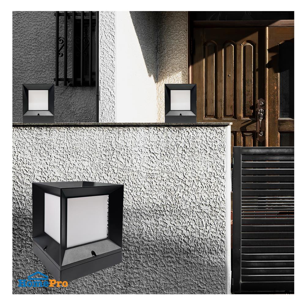 ไฟหัวเสา L&E 36-01706 สีดำ