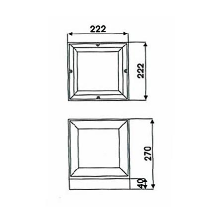 ไฟหัวเสา L&E 36-01706 สีดำ_3
