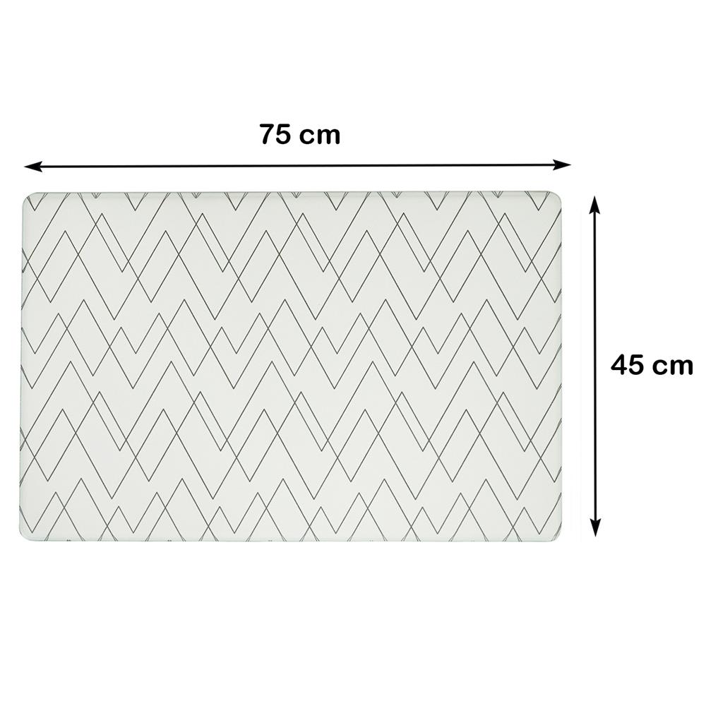 แผ่นอเนกประสงค์ HOME LIVING STYLE ZAG 45X75 ซม. สีขาว