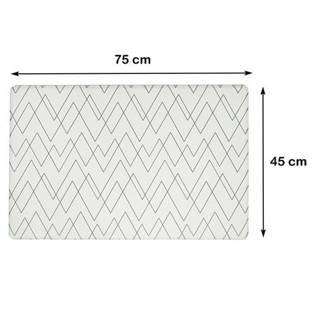 แผ่นอเนกประสงค์ HOME LIVING STYLE ZAG 45X75 ซม. สีขาว_7