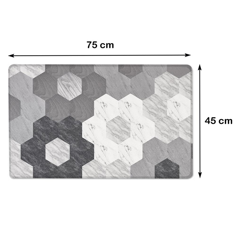 แผ่นอเนกประสงค์ HOME LIVING STYLE HEXO 45X75 ซม. สีเทา