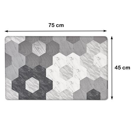 แผ่นอเนกประสงค์ HOME LIVING STYLE HEXO 45X75 ซม. สีเทา_7