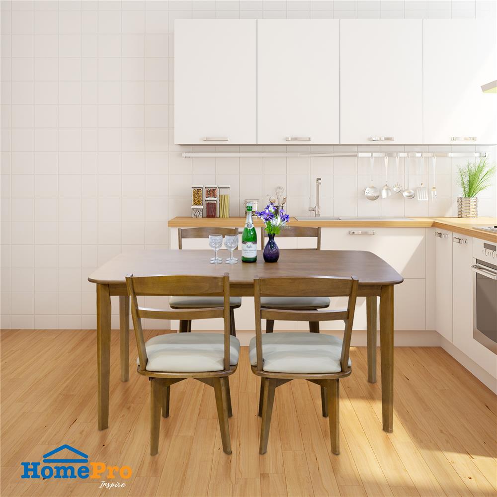 ชุดโต๊ะอาหาร 4 ที่นั่ง FURDINI KARAKED สีวอลนัท