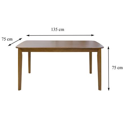ชุดโต๊ะอาหาร 4 ที่นั่ง FURDINI KARAKED สีวอลนัท_7