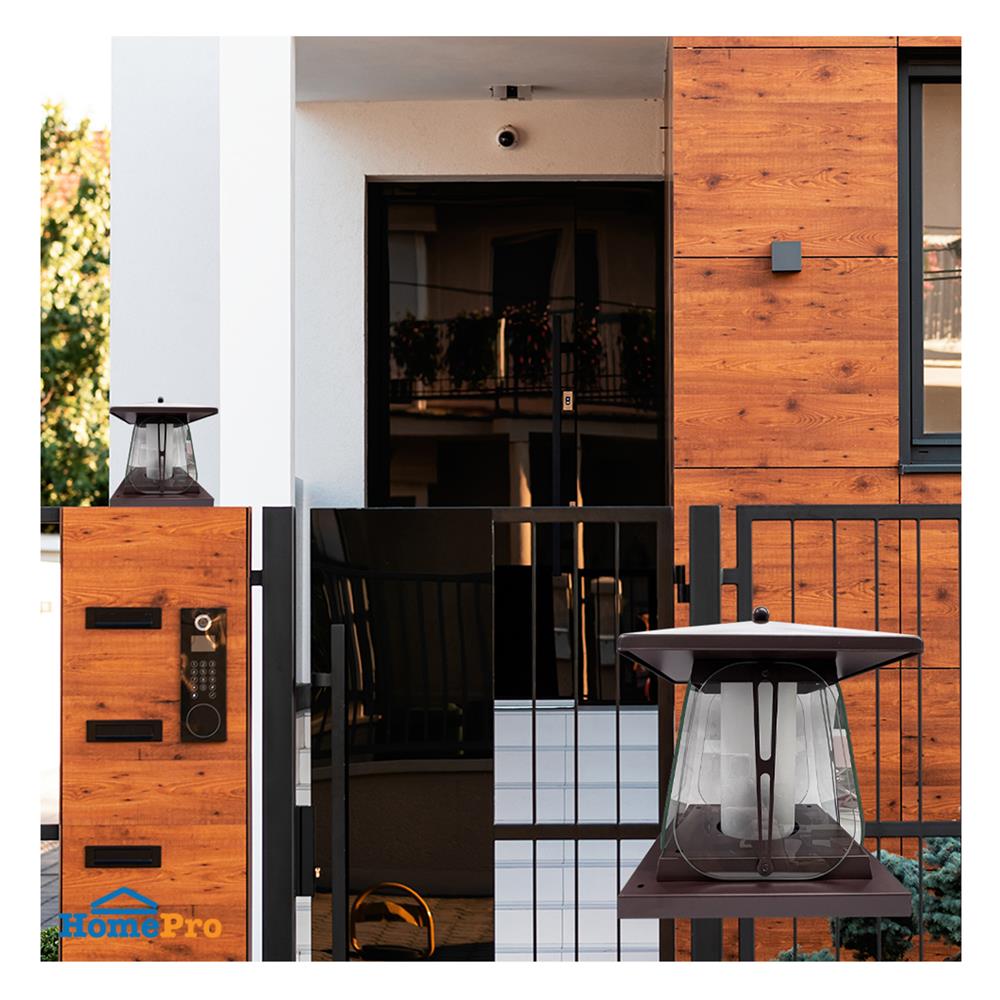 ไฟหัวเสา L&E 36-01732 สีน้ำตาล