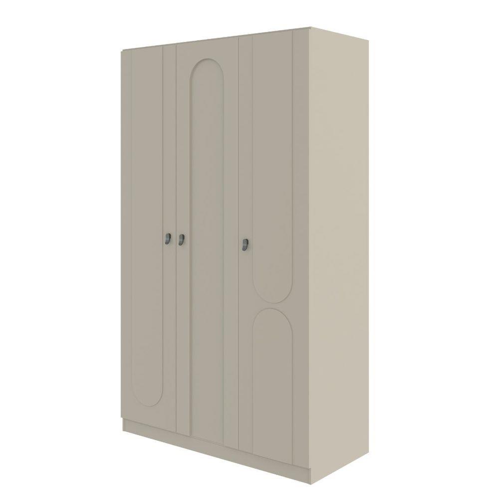 ตู้เสื้อผ้า 3 บานเปิด SB FURNITURE LAVIQUE 19225512 136 ซม. สีครีม