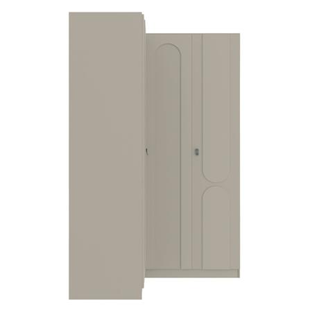 ตู้เสื้อผ้าเข้ามุมซ้าย 3 บานเปิด SB FURNITURE LAVIQUE 19225514 149 ซม. สีครีม_1