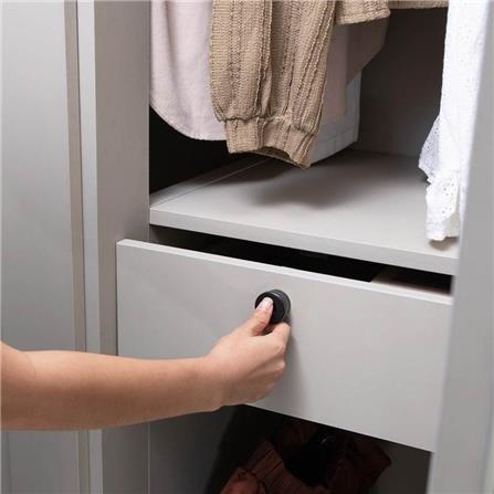 ตู้เสื้อผ้าเข้ามุมซ้าย 3 บานเปิด SB FURNITURE LAVIQUE 19225514 149 ซม. สีครีม_3