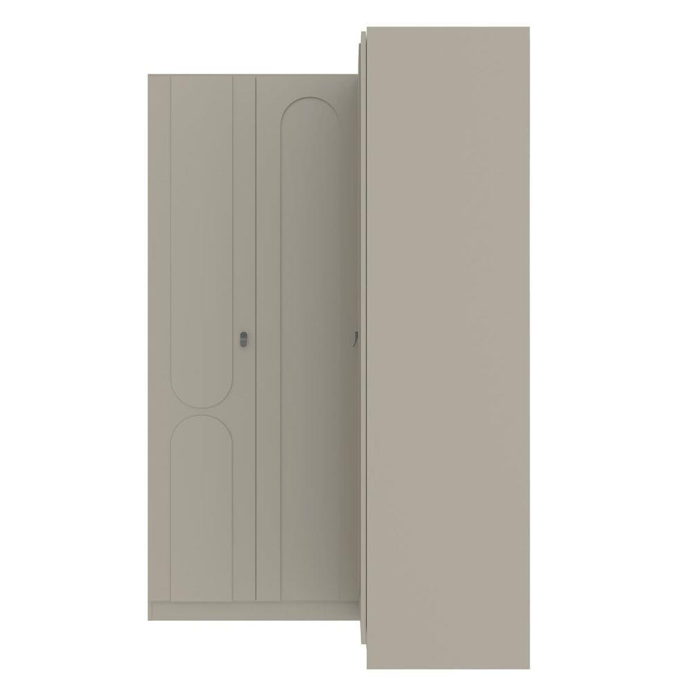 ตู้เสื้อผ้าเข้ามุมขวา 3 บานเปิด SB FURNITURE LAVIQUE 19225500 149 ซม. สีครีม