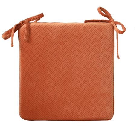 เบาะรองนั่ง HOME LIVING STYLE GAFFNEY 16X16 นิ้ว สีส้ม