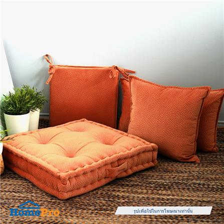 เบาะรองนั่ง HOME LIVING STYLE GAFFNEY 16X16 นิ้ว สีส้ม_5