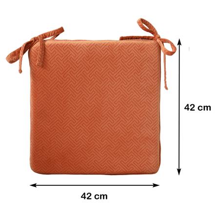 เบาะรองนั่ง HOME LIVING STYLE GAFFNEY 16X16 นิ้ว สีส้ม_7