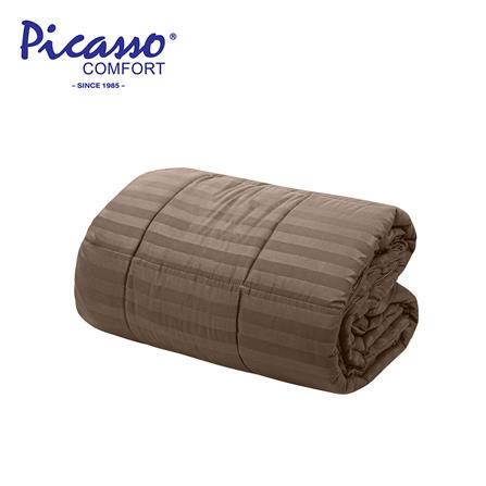 ผ้านวม PICASSO SMILE 70X90 นิ้ว ลายริ้ว สี BROWN