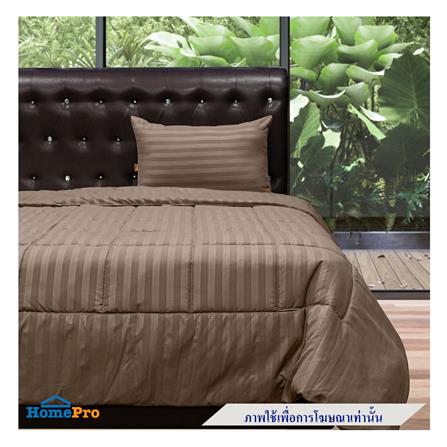 ผ้านวม PICASSO SMILE 70X90 นิ้ว ลายริ้ว สี BROWN_2