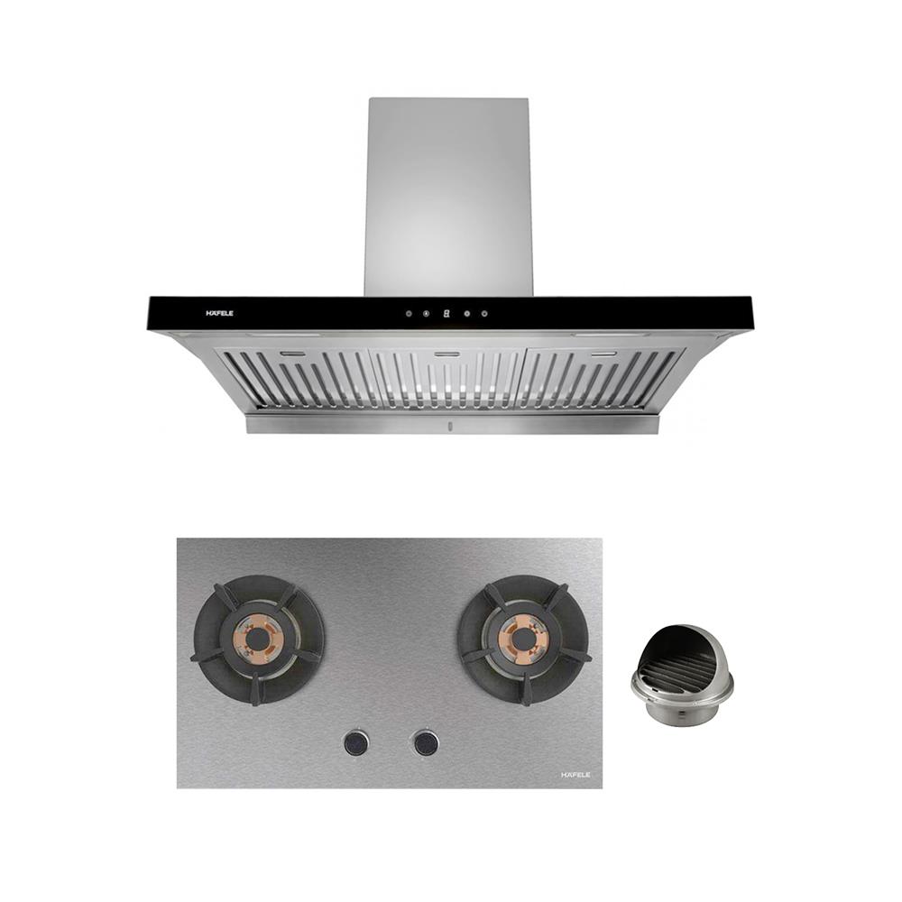 เตาฝัง+ค.ดูดควัน HAFELE IRON+HH-AWG90