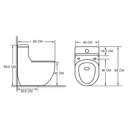 สุขภัณฑ์ 1 ชิ้น MOYA 309 3/4.5 ลิตร สีขาว_7