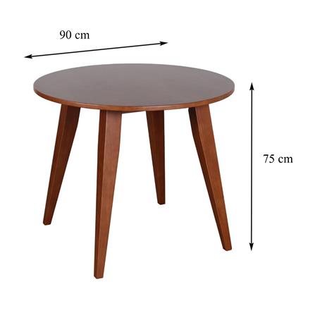 ชุดโต๊ะอาหาร 4 ที่นั่ง FURDINI ONSEN สี LIGHT WALNUT_5