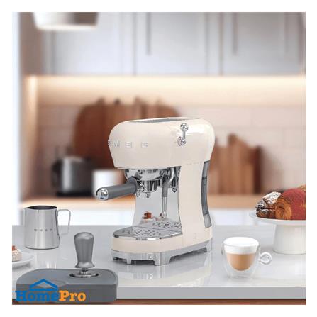 เครื่องชงกาแฟเอสเพรสโซ่ SMEG ECF02CREU สีครีม_5