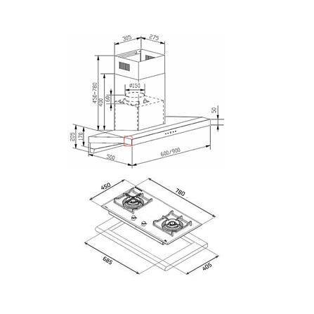 เตาฝัง+เครื่องดูดควัน TEKA GB LUX 78 2G+DHA90 BK_4