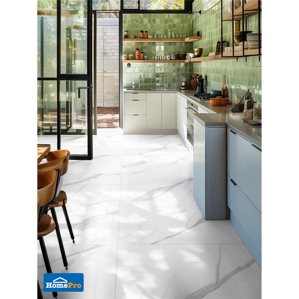 กระเบื้องพื้น 60x120 ซม. TARA มาร์เบิ้ล ขาว A 1.44 ตร.ม.