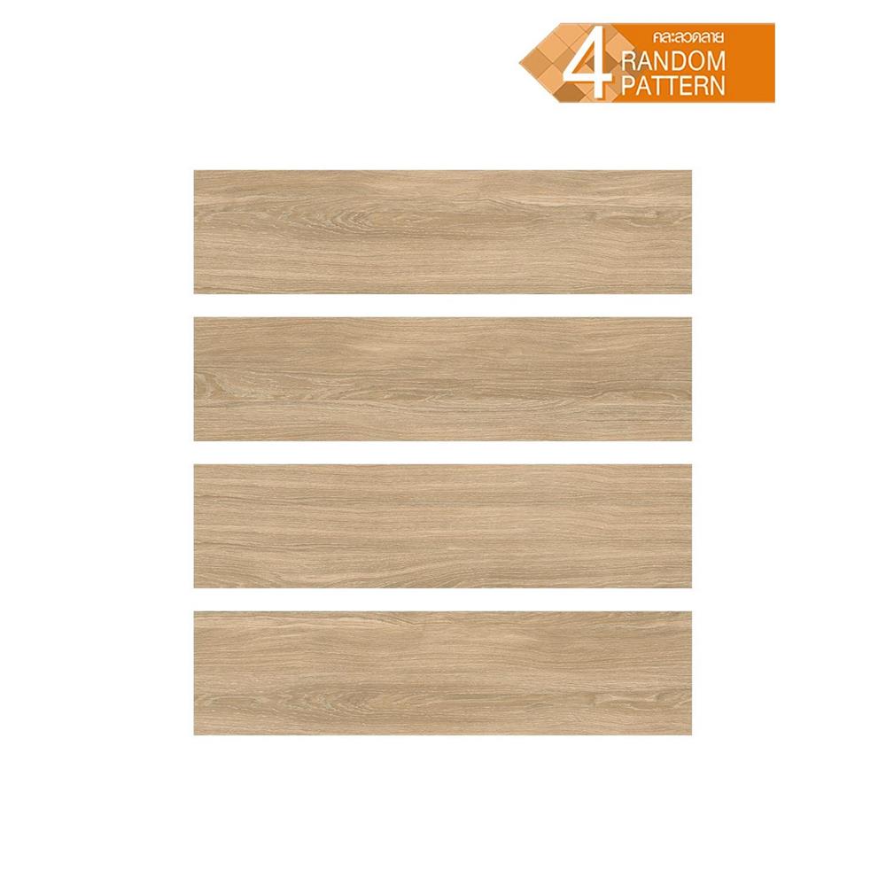 กระเบื้องพื้นพอร์ซเลน 30x120 ซม. COTTO ริเวอร์วู้ด เบจ HYG PM 1.44 ตร.ม.