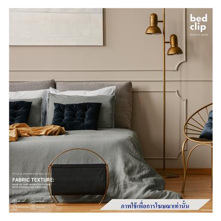 ผ้าปูที่นอน 9 ฟุต BED CLIP MICROTEX สี GREY