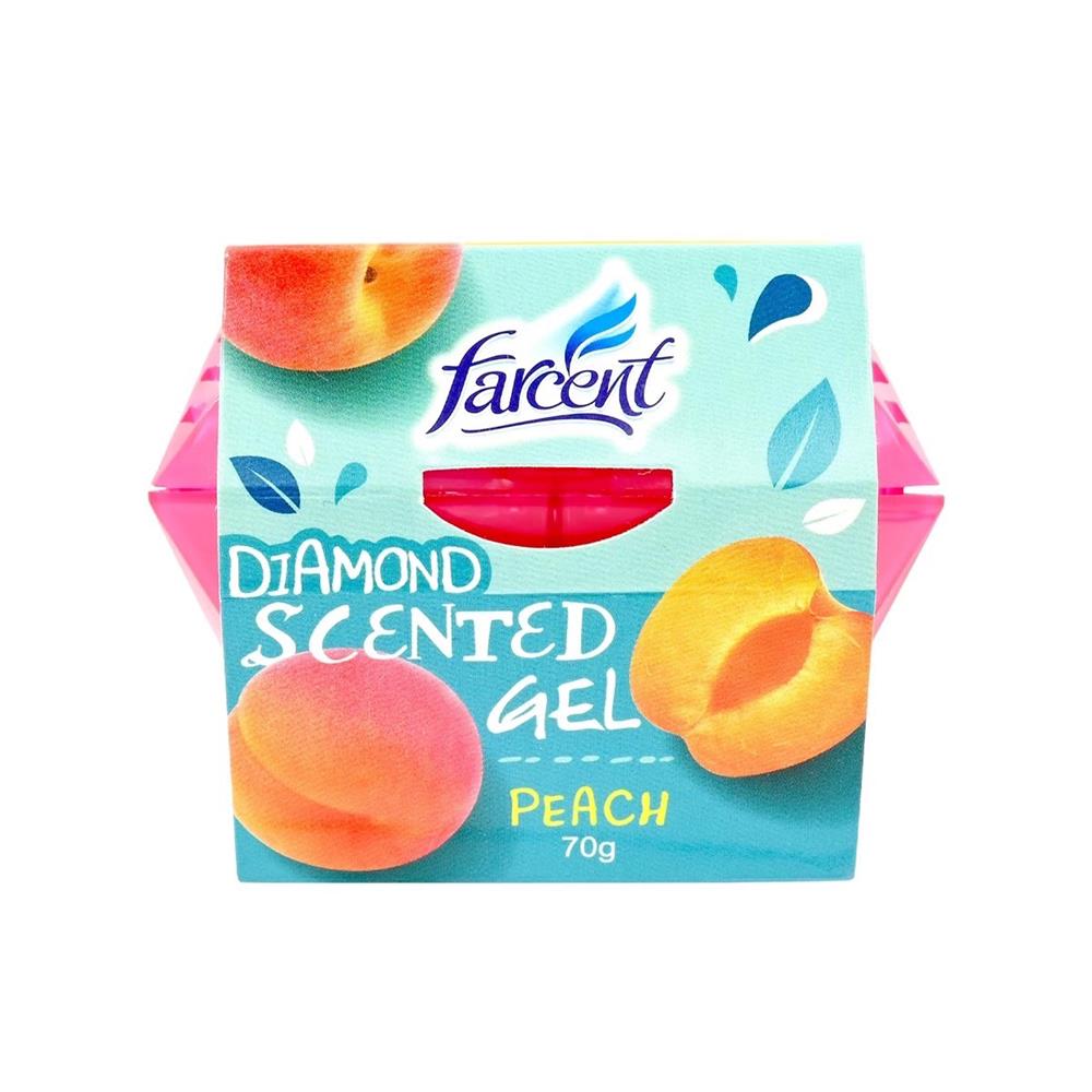 เจลปรับอากาศ FARCENT DIAMOND 70 กรัม กลิ่นพีช