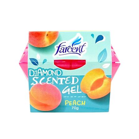 เจลปรับอากาศ FARCENT DIAMOND 70 กรัม กลิ่นพีช_0