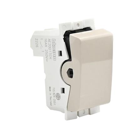 สวิตช์ 1 ทาง 1 ช่อง BTICINO BAMBOO SAE2001TEH สีเบจ_2