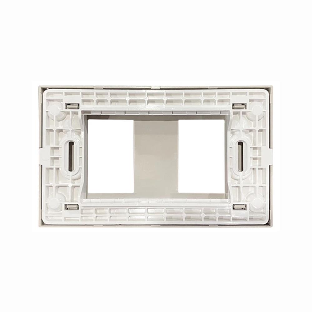 หน้ากาก 2 ช่อง BTICINO BAMBOO SAE2202TEH สีเบจ