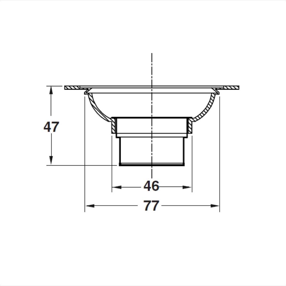 ตะแกรงกันกลิ่น HAFELE 485.61.218 4 นิ้ว