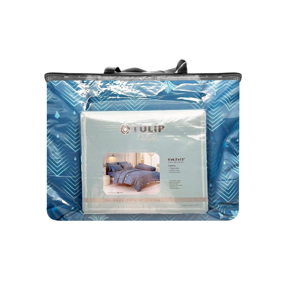 ชุดผ้าปูที่นอน 6 ฟุต 6 ชิ้น TULIP DELIGHT 60204-DL111