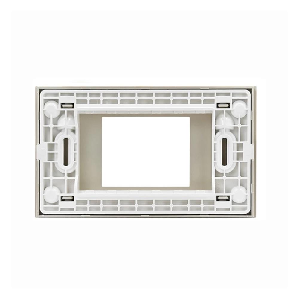 หน้ากาก 2 ช่องกลาง BTICINO BAMBOO SAE2222TEH สีเบจ