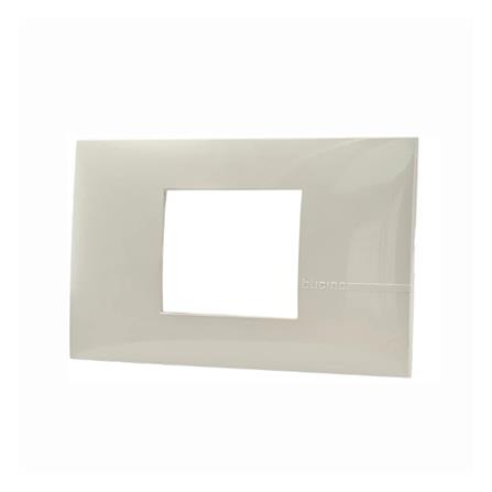 หน้ากาก 2 ช่องกลาง BTICINO BAMBOO SAE2222TEH สีเบจ_2