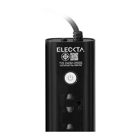 รางปลั๊กไฟ 3 ช่อง 1 สวิตซ์ 1 USB 1 TYPE-C ELECKTA 3 ม. สีดำ_9