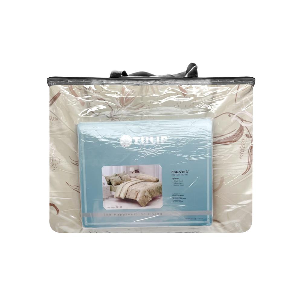 ชุดผ้าปูที่นอน 6 ฟุต 6 ชิ้น TULIP DELIGHT 60204-DL105