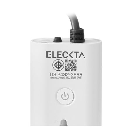 รางปลั๊กไฟ 3 ช่อง 1 สวิตช์ 1 USB 1 TYPE-C ELECKTA 3 ม. สีขาว_10