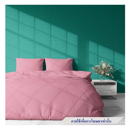 ชุดผ้าปูที่นอน 8 ฟุต 3 ชิ้น BED CLIP MICROTEX PINK